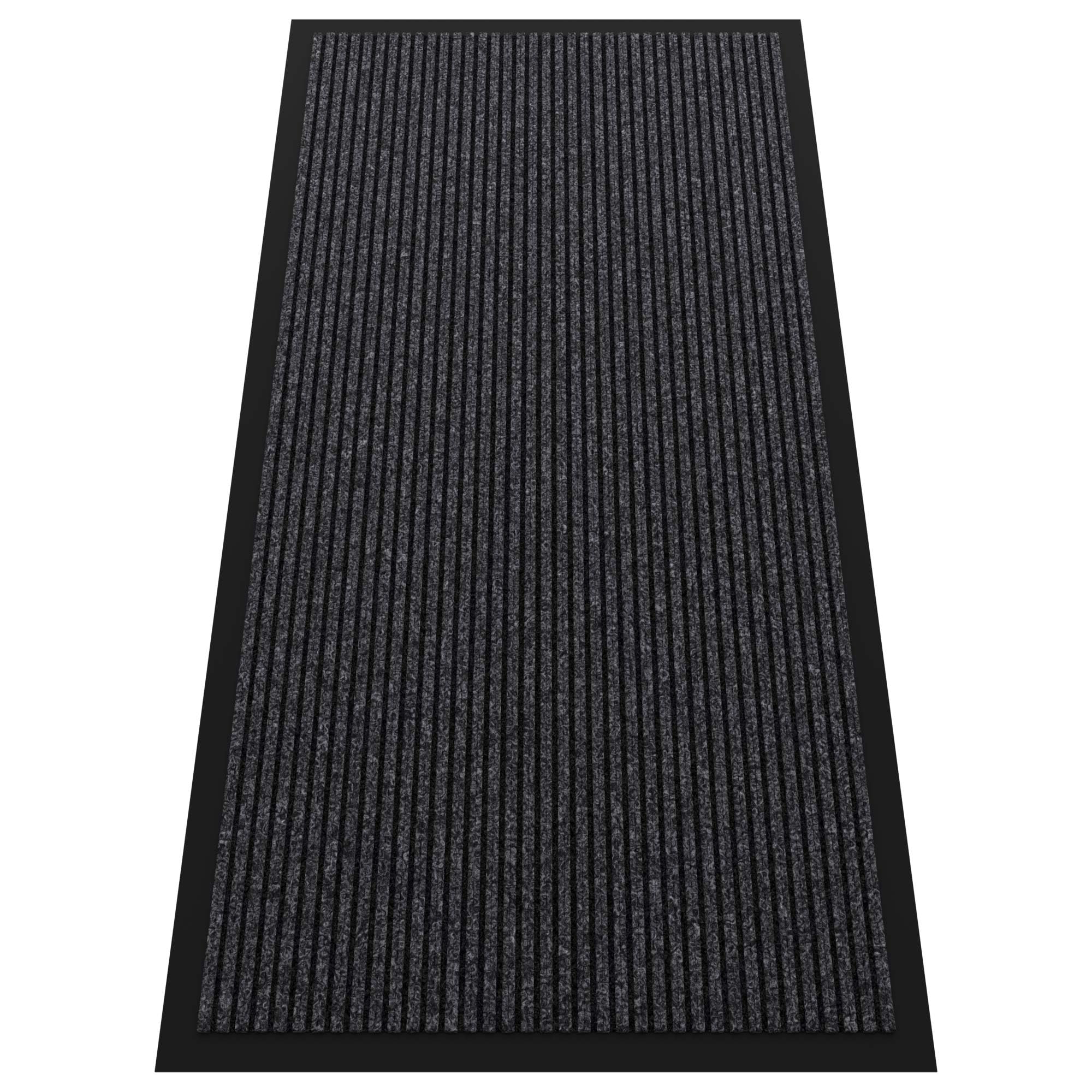 Homek Indoor Outdoor Door Mat, 2'X4' Entryway Mat, Non Slip Rubber Backed, Super Absorbent